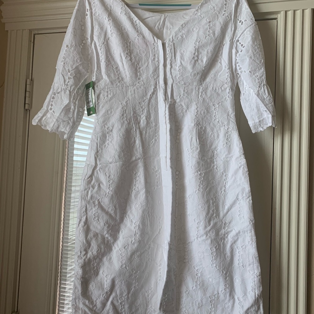 Lilly Pulitzer White Eyelet Shayna Dress - Picture 6 of 6
